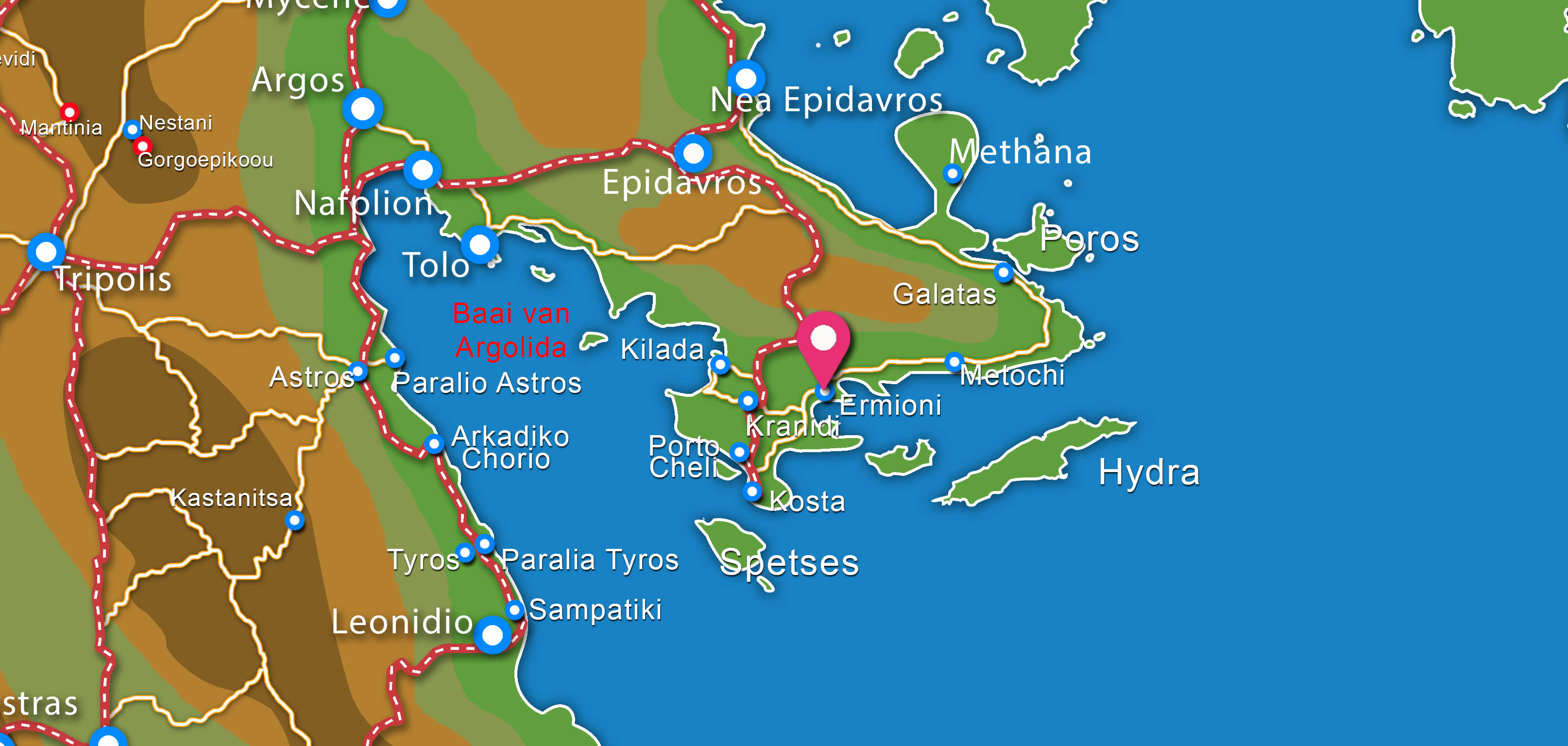 Kaart 180 South Seaside Resort (incl. auto)